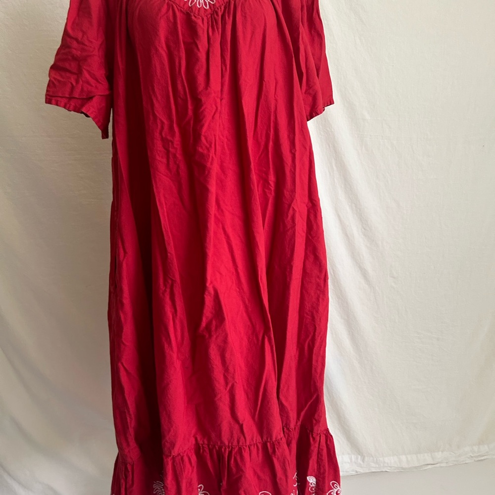 Vintage National muumu muumu dress  1X
Embroidered - Picture 6 of 13